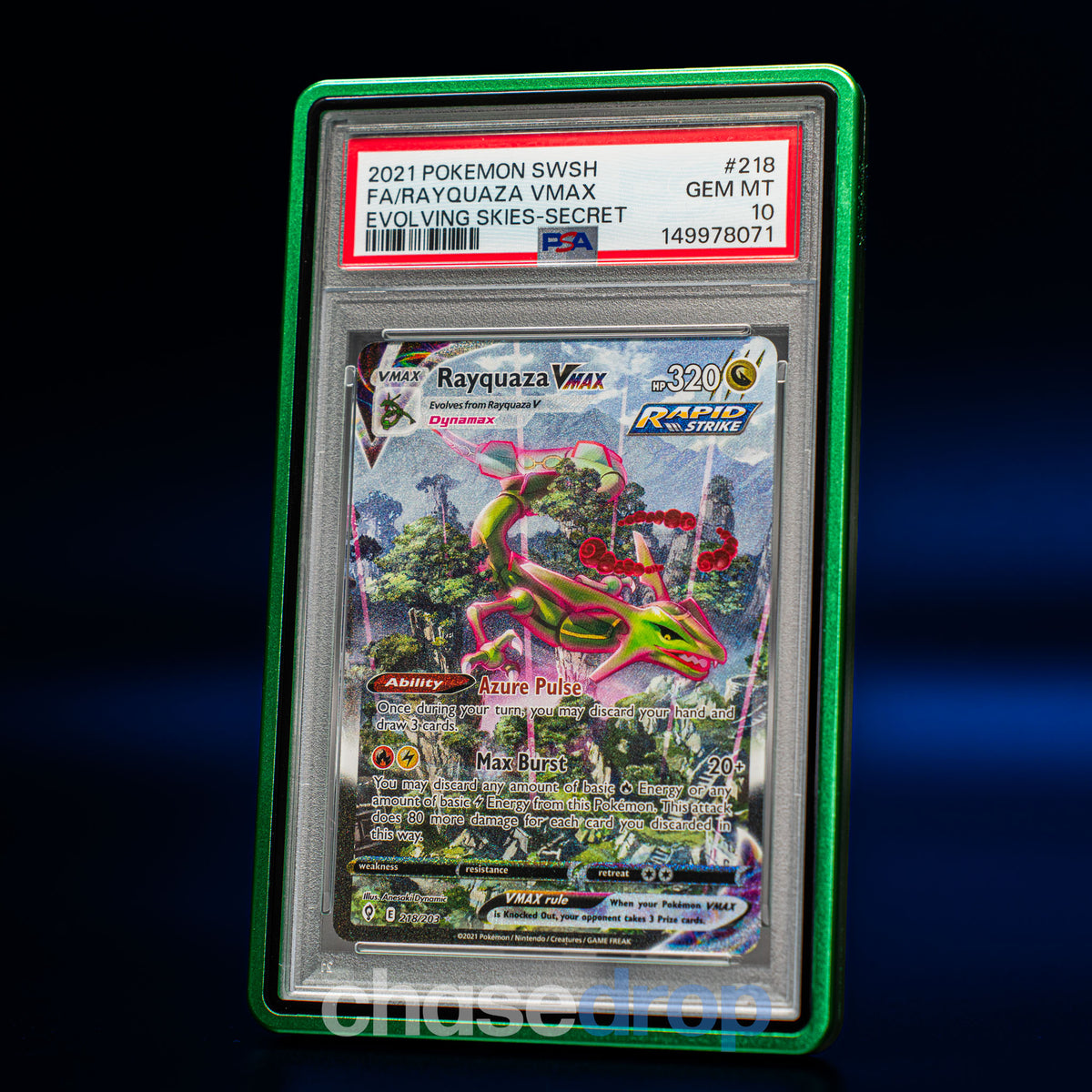 PSA 10 Rayquaza VMAX 218/203