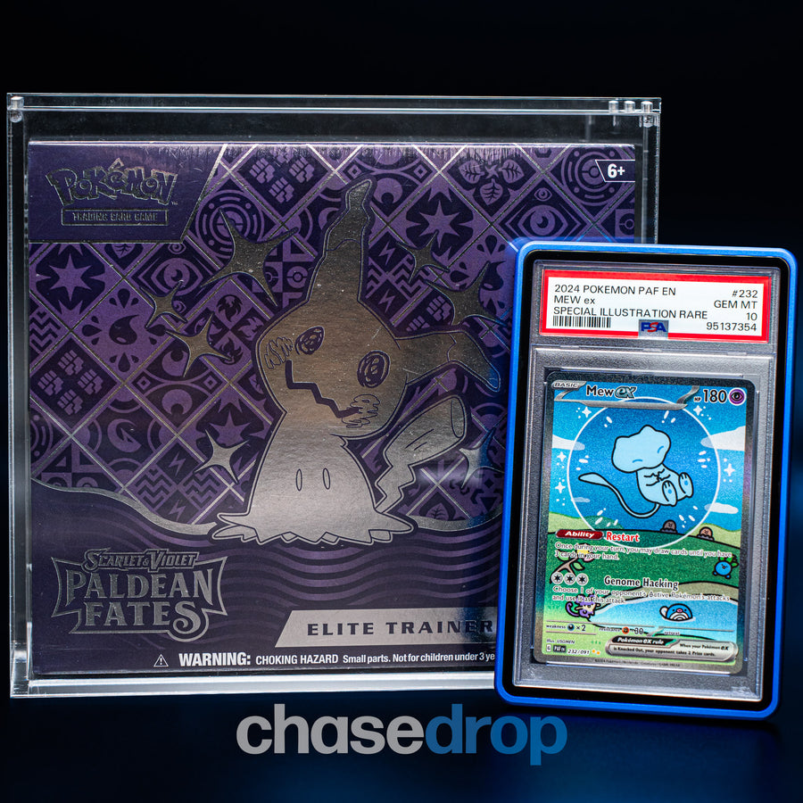 PSA 10 Mew EX 232/091 + Paldean Fates ETB